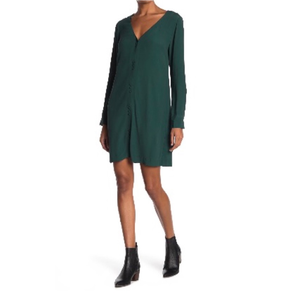Madewell buttonfront shirt dress
